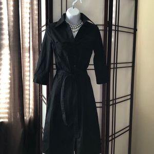 Forever 21 black button down shirt dress